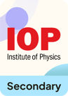 Institute of Physics logo and secondary level suitability
