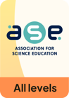 Association for Science Education logo and all levels suitability