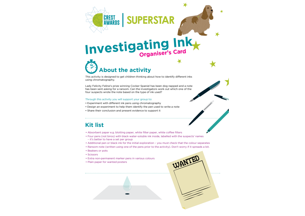 CREST SuperStar Investigating Ink | CREST Awards
