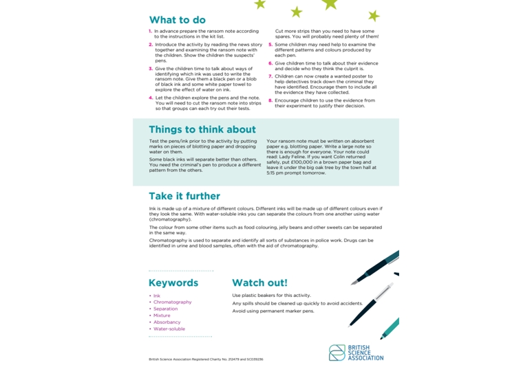 CREST SuperStar Investigating Ink | CREST Awards