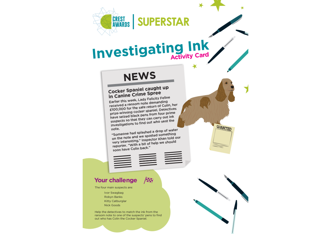 CREST SuperStar Investigating Ink | CREST Awards