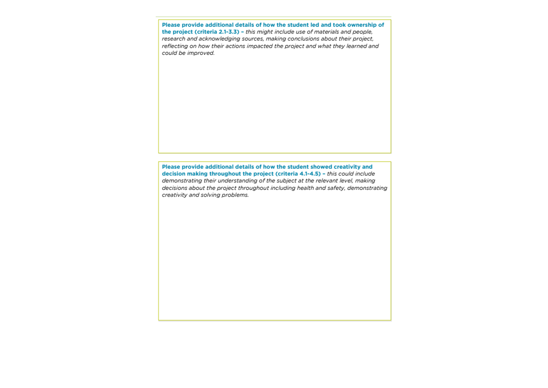 CREST Bronze SEND evidence form | CREST Awards