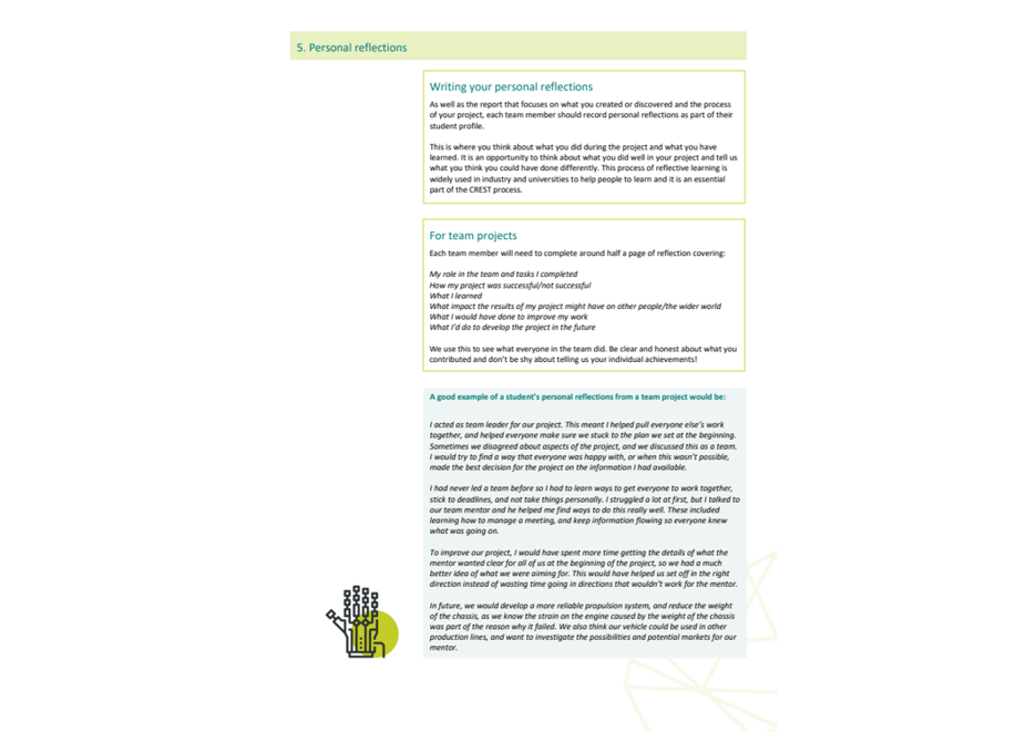 Gold Crest Example CREST Gold student guide | CREST Awards