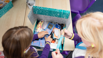 Children using Superstar Kit Box