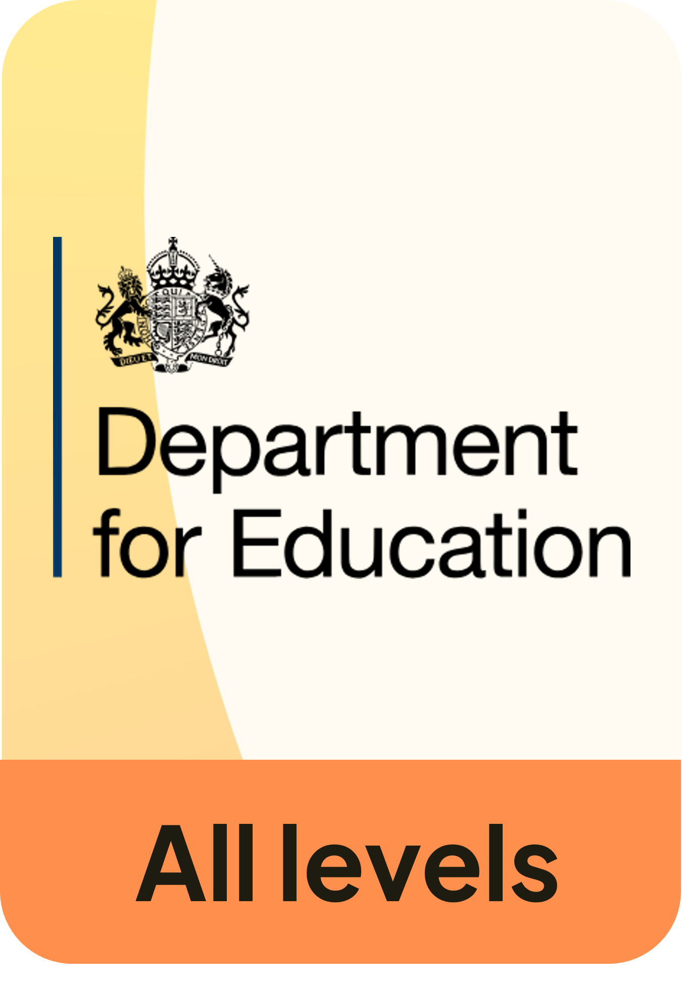 Department for Education logo and all levels suitability