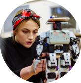 Stockimagethis Is Engineering Square Female Fixing A Robot 2